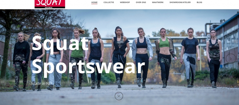 Nieuwe website Squat Sportswear